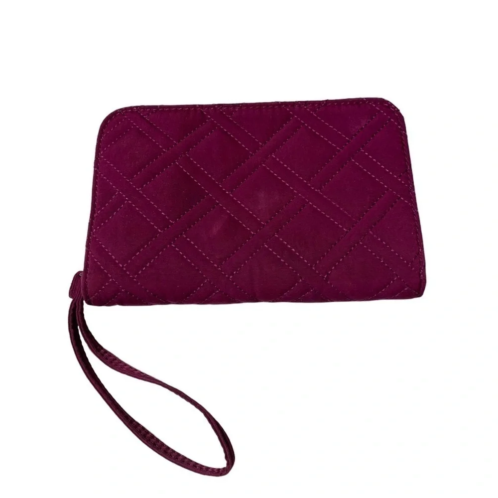 Vera Bradley Quilted pink fuschia Clutch Wallet.